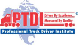 Web-quality logo of the Professional Truck Driver Institute (PTDI)
